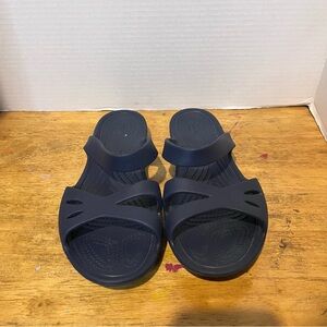 Crocs Womens Kadee II Summer Sandals blue 8